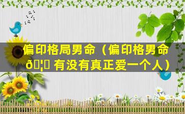 偏印格局男命（偏印格男命 🦄 有没有真正爱一个人）